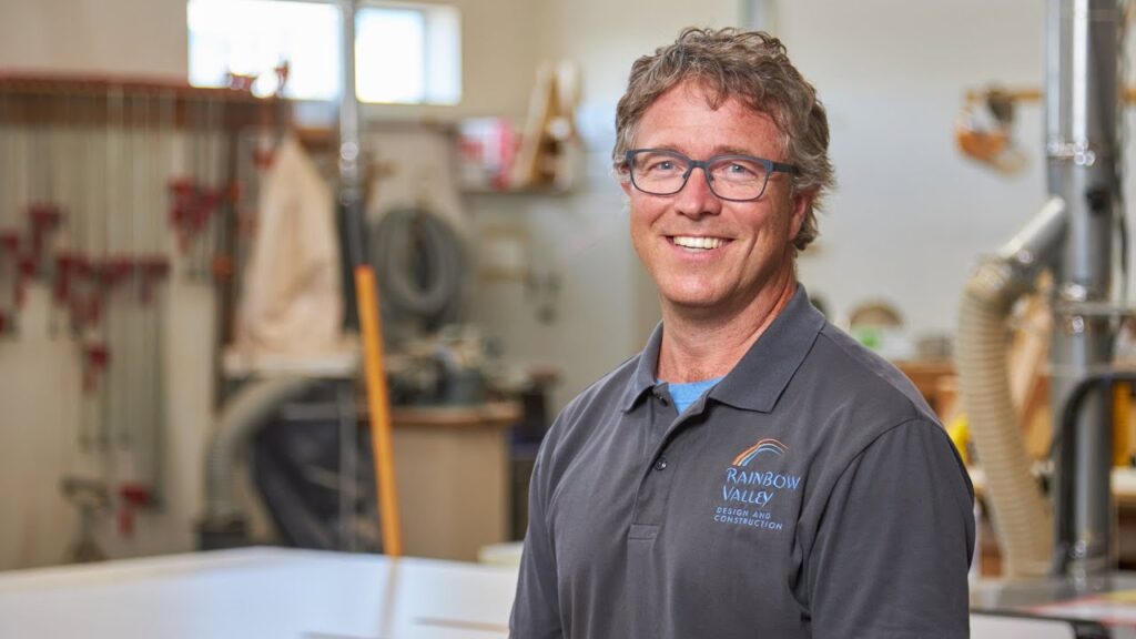Rainbow Valley Construction general manager in his office.